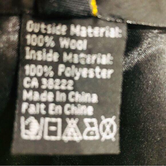 Vintage Joy London Skirt 100% Wool Embroidered Sequins Full Lining - Picture 11 of 11